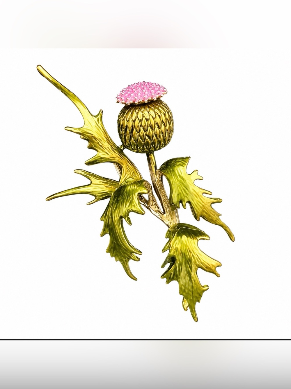 Flowering Thistle Brooch New